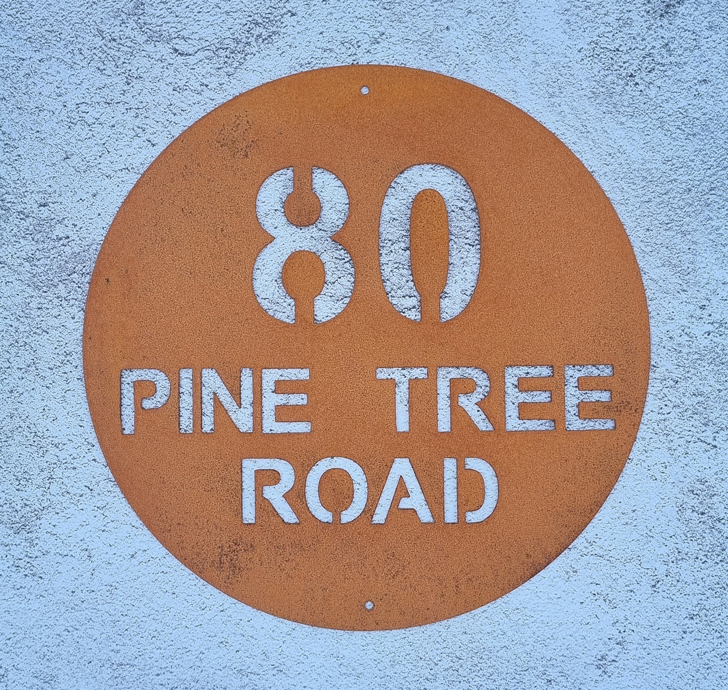 Round Address Signs Personalised Address Sign - Round – Cut Wright Designs